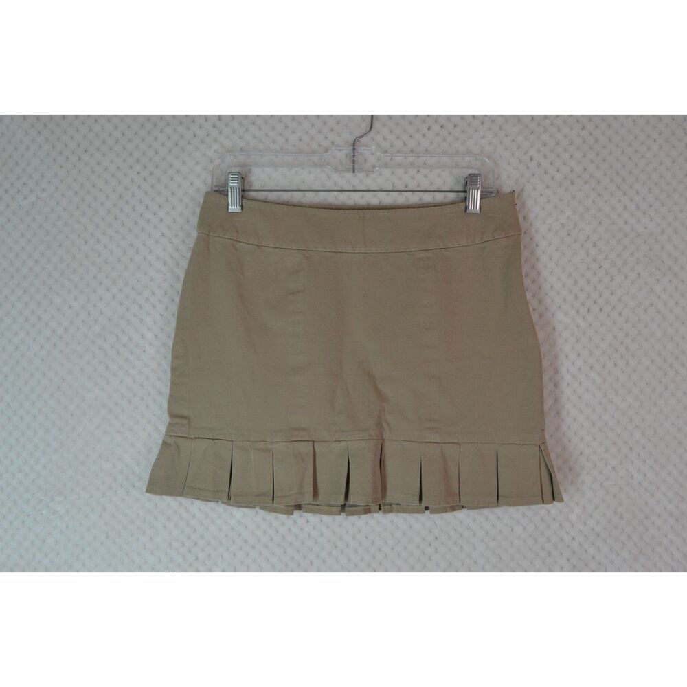 Body by Victoria Woman's 8 Khaki Stretchy Mini Skirt